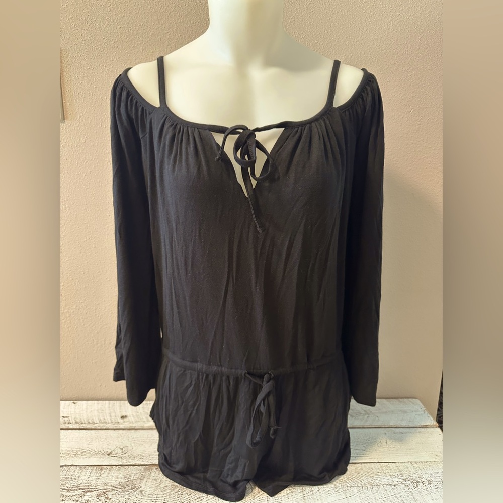 Chaser Long Sleeve Cold-Shoulder Romper - NWT